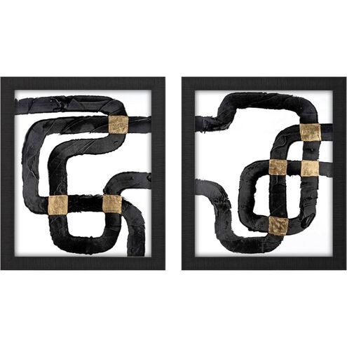 Geometrics Collection Black Framed Art