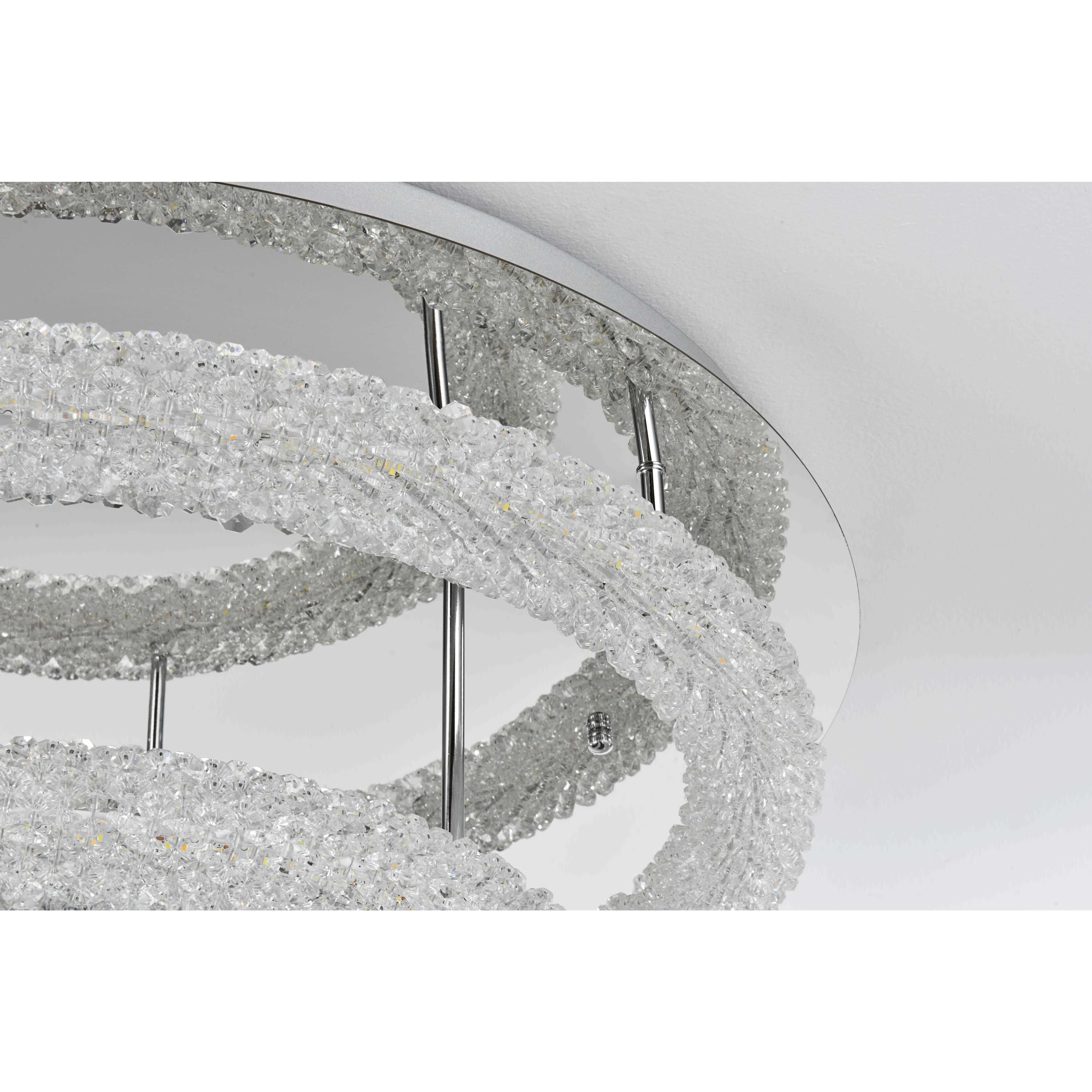 Bowen 2 Light 29.5 inch Chrome Flush Mount Ceiling Light