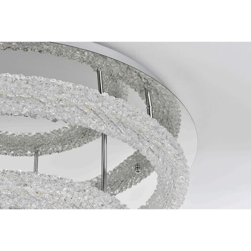 Bowen 2 Light 29.5 inch Chrome Flush Mount Ceiling Light