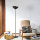 Luna Bella 72 inch 28 watt Weathered Brass Torchiere Floor Lamp Portable Light