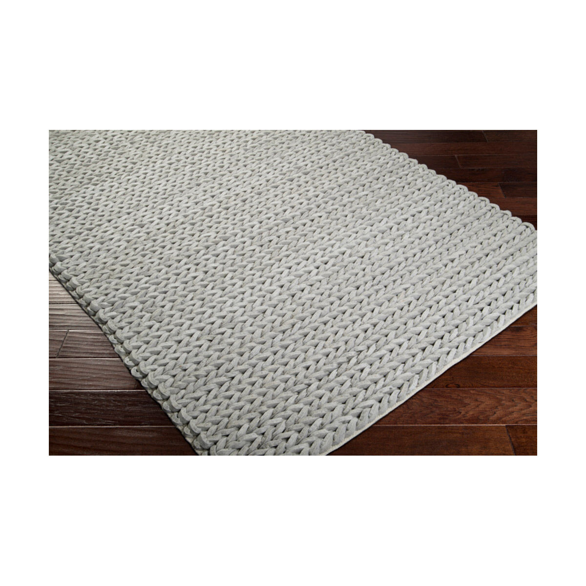 Anchorage 96 X 60 inch Taupe Rugs, Wool