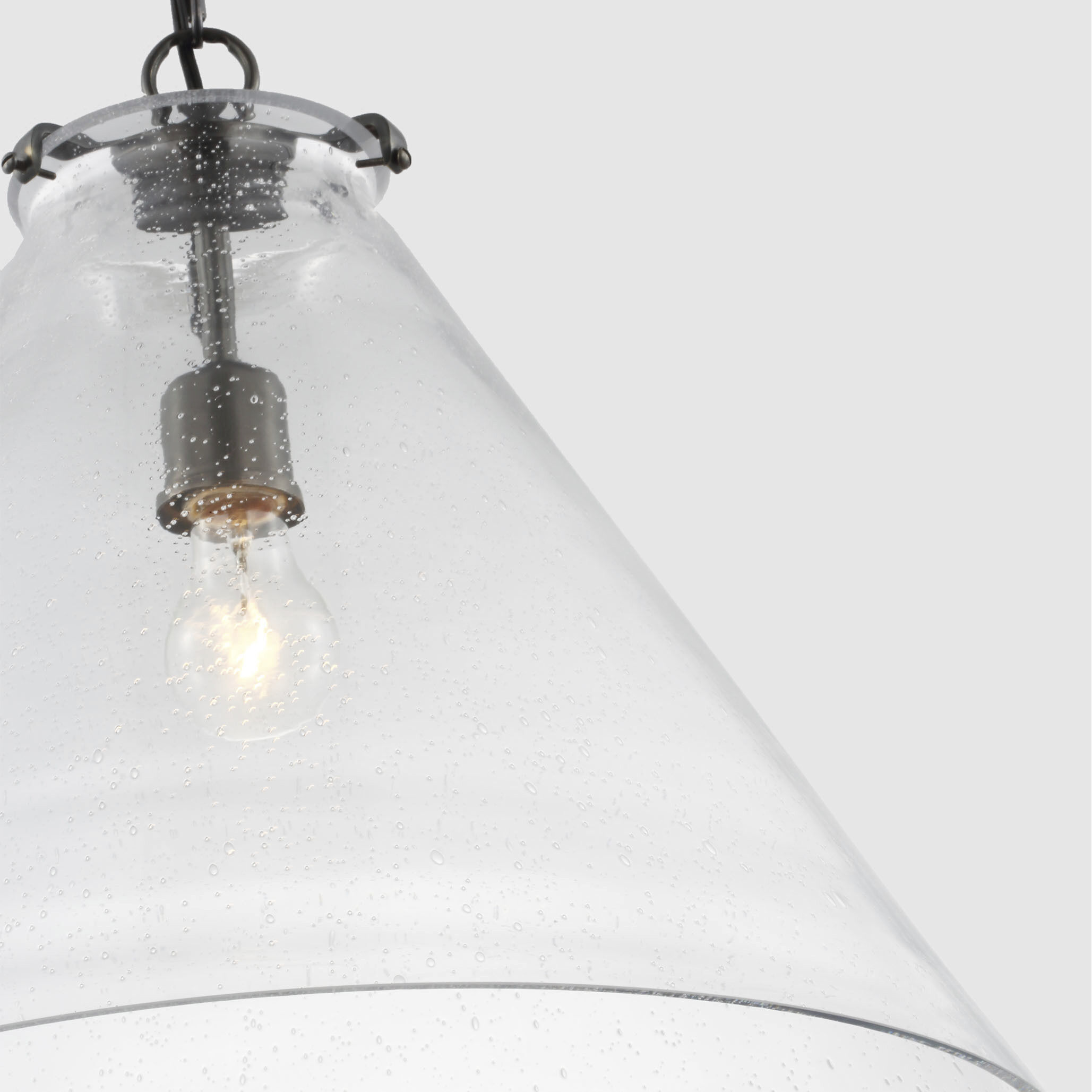 Thomas O'Brien Katie LED 20 inch Bronze Conical Pendant Ceiling Light, Large