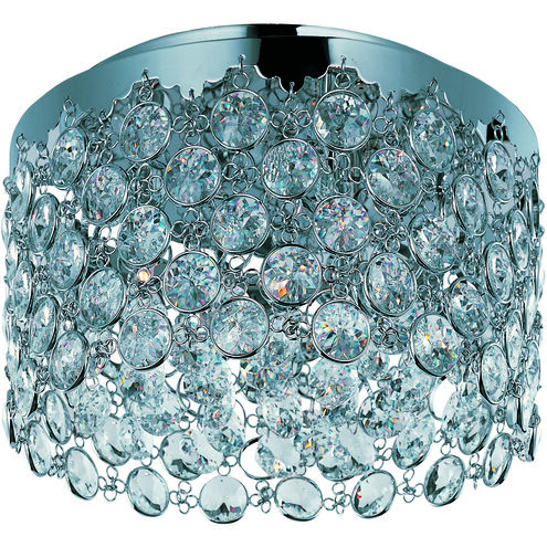 Dazzle 4 Light 15 inch Polished Chrome Flush Mount Ceiling Light