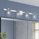 Munich 4 Light 35.5 inch Polished Chrome Vanity Sconce Wall Light