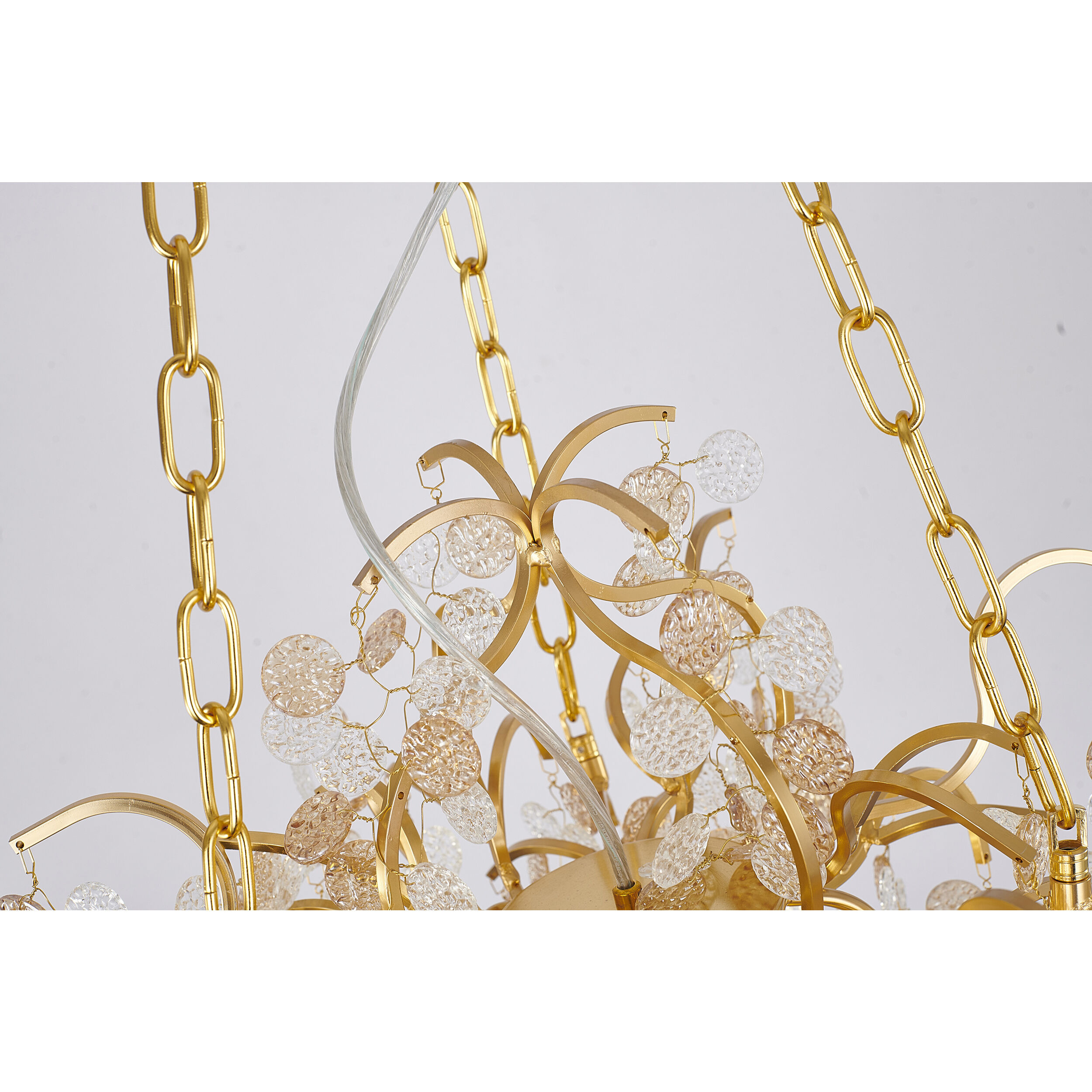 Canada 10 Light 22 inch Gold Chandelier Ceiling Light