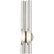 Acra 2 Light 5 inch Brushed Nickel ADA ADA Double Sconce Wall Light
