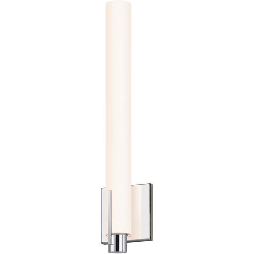 Tubo Slim LED 4.25 inch Polished Chrome ADA Sconce Wall Light in Spine