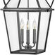 Heritage Nouvelle LED 13 inch Blackened Brass with Black Outdoor Hanging Lantern