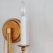 Plumette 2 Light 14 inch Gold Leaf Wall Sconce Wall Light