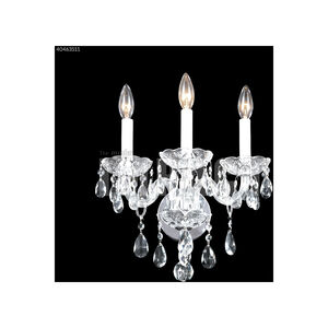 Palace Ice 3 Light 14 inch Silver Wall Sconce Wall Light