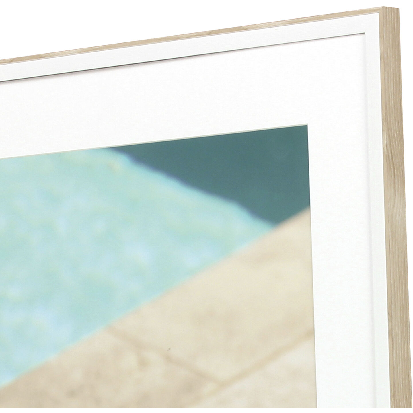Summer Chill Turquoise and Beige and Green Framed Art