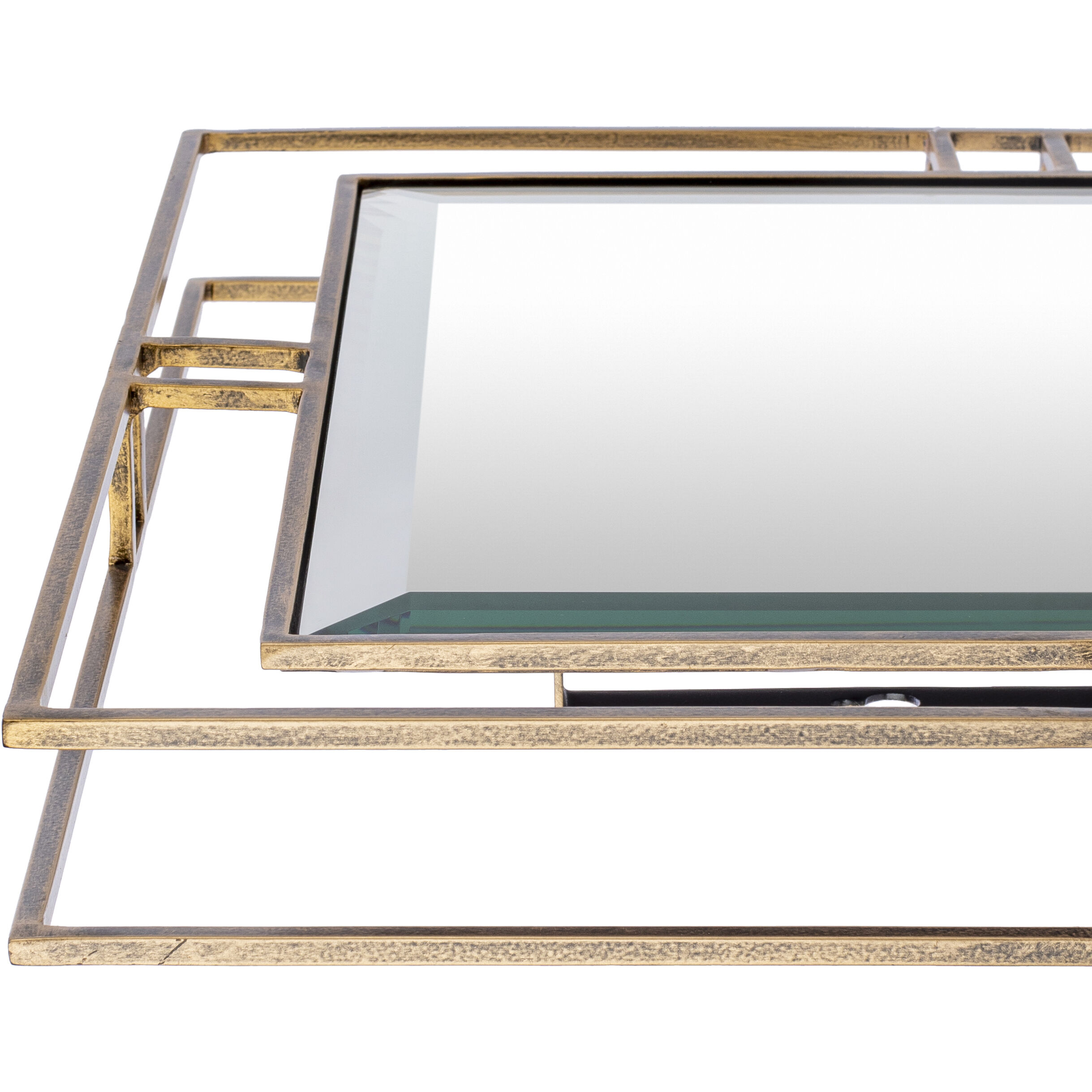 Alpenglow 18 X 18 inch Light Grey Mirror, Square