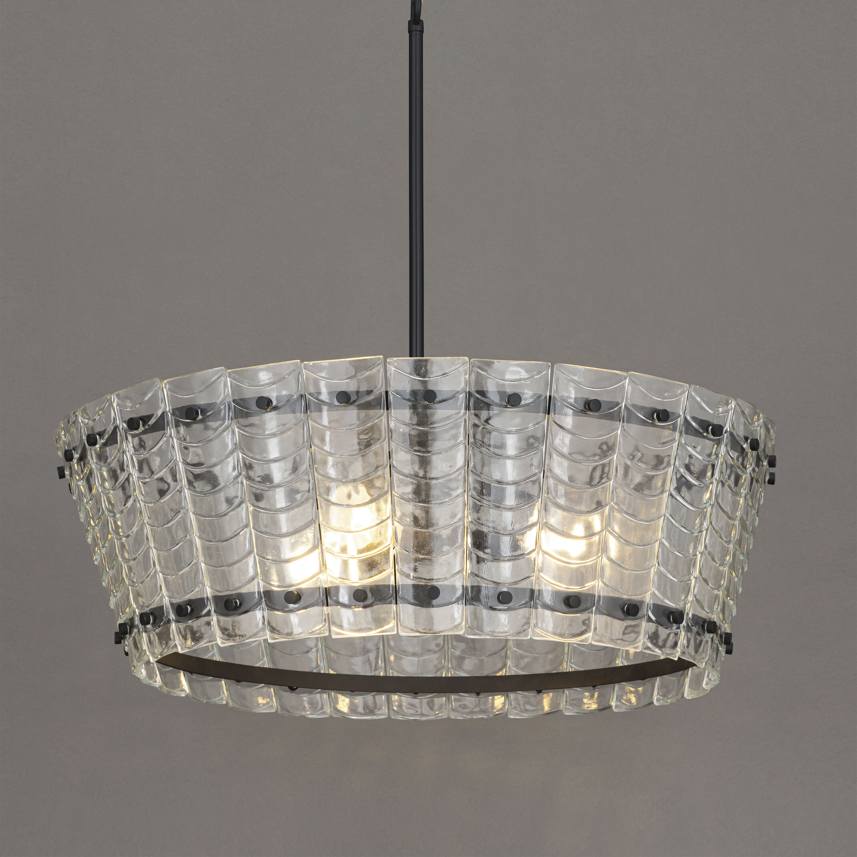 Ruche 4 Light 29.75 inch Bronze Chandelier Ceiling Light in Clear