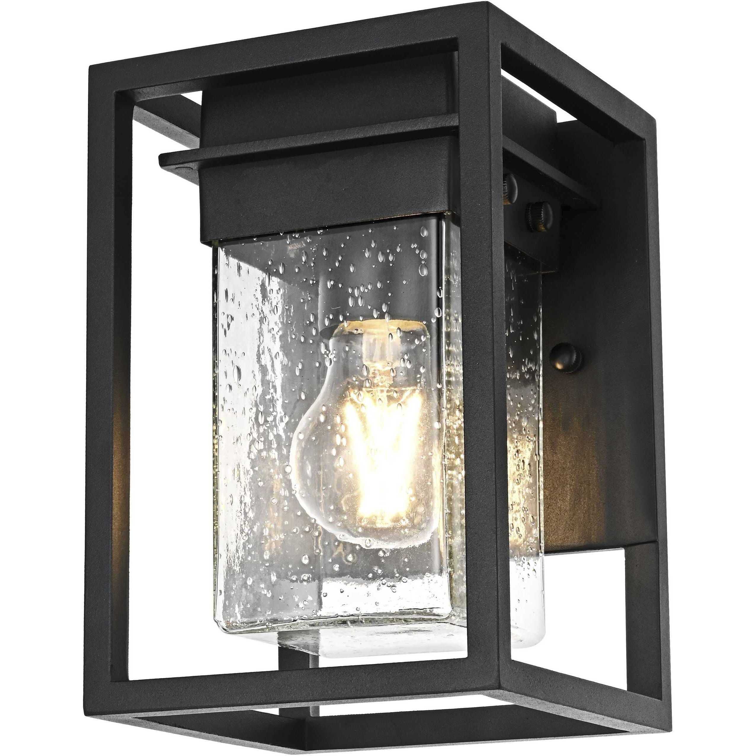 Morse 1 Light 9 inch Black Outdoor Wall Sconce