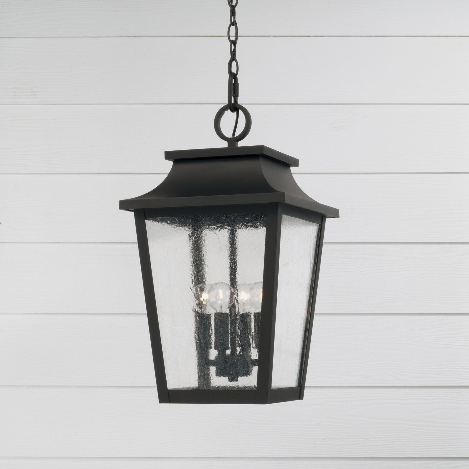 Chandler 4 Light 12 inch Black Outdoor Hanging Lantern