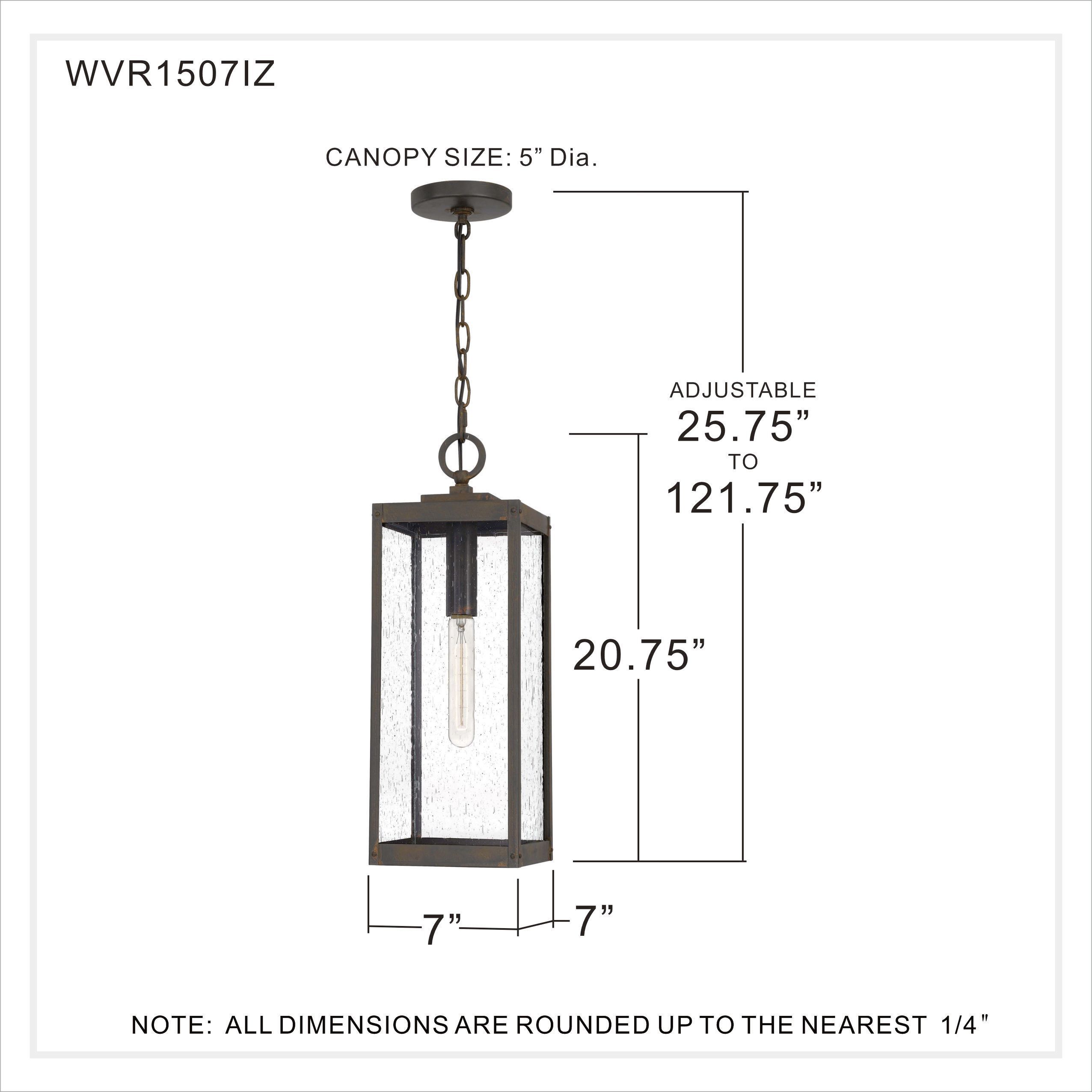 Westover 1 Light 7 inch Industrial Bronze Mini Pendant Ceiling Light, Small
