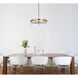 Serena 10 Light 20 inch Satin Gold Pendant Ceiling Light