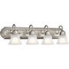 Independence 4 Light 30 inch Brushed Nickel Wall Mt Bath 4 Arm Wall Light