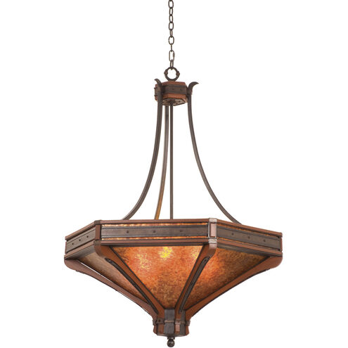 Aspen 6 Light 42 inch Natural Iron Pendant Ceiling Light