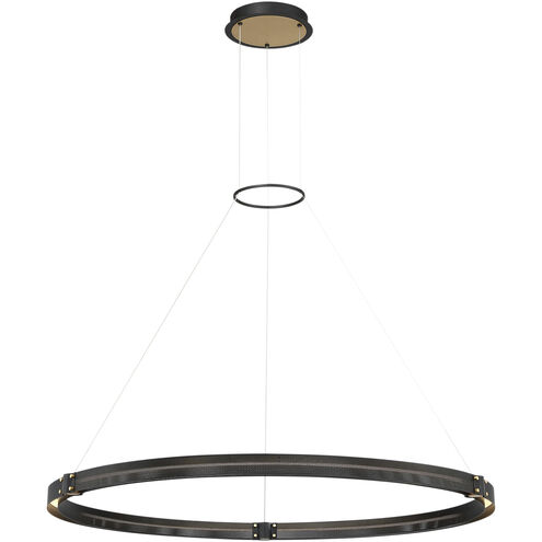 Admiral LED 48.25 inch Gold and Black Chandelier Ceiling Light, Medium