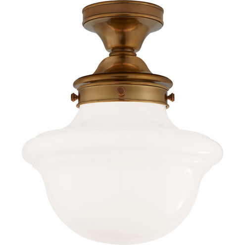 Chapman & Myers Edmond 1 Light 14.5 inch Hand-Rubbed Antique Brass Flush Mount Ceiling Light