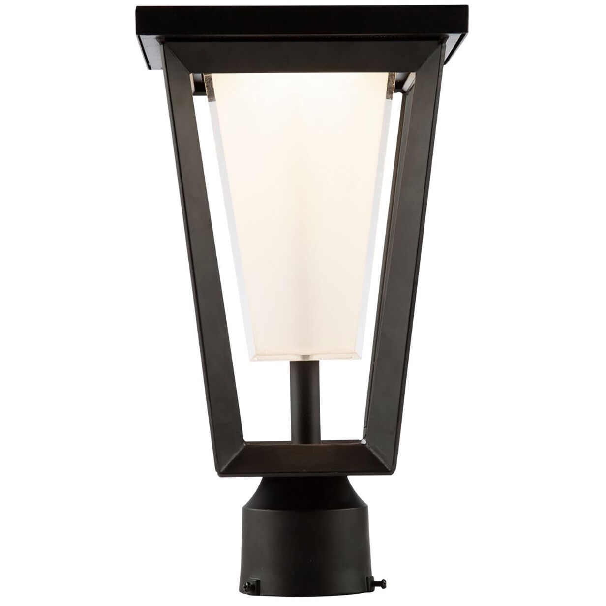 Waterbury LED 11 inch Black Outdoor Post Lantern, Coach Light