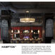 Hampton 9 Light 40 inch Antique Nickel Indoor Chandelier Ceiling Light
