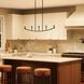 Jheni 5 Light 45 inch Matte Black Linear Chandelier Ceiling Light