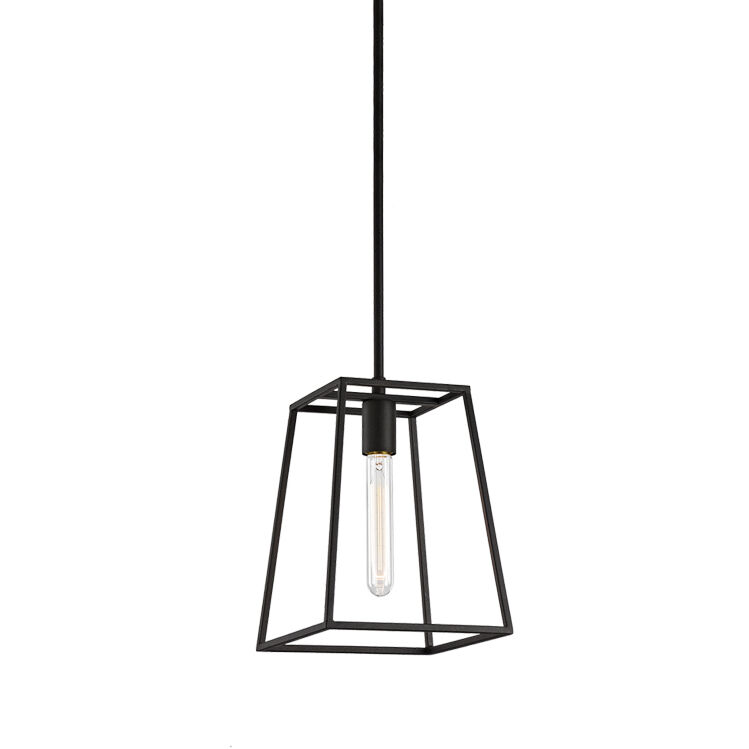 Candor 1 Light 8.5 inch Rusty Black Pendant Ceiling Light