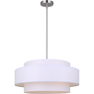 Landra 3 Light 22 inch Brushed Nickel Chandelier Ceiling Light
