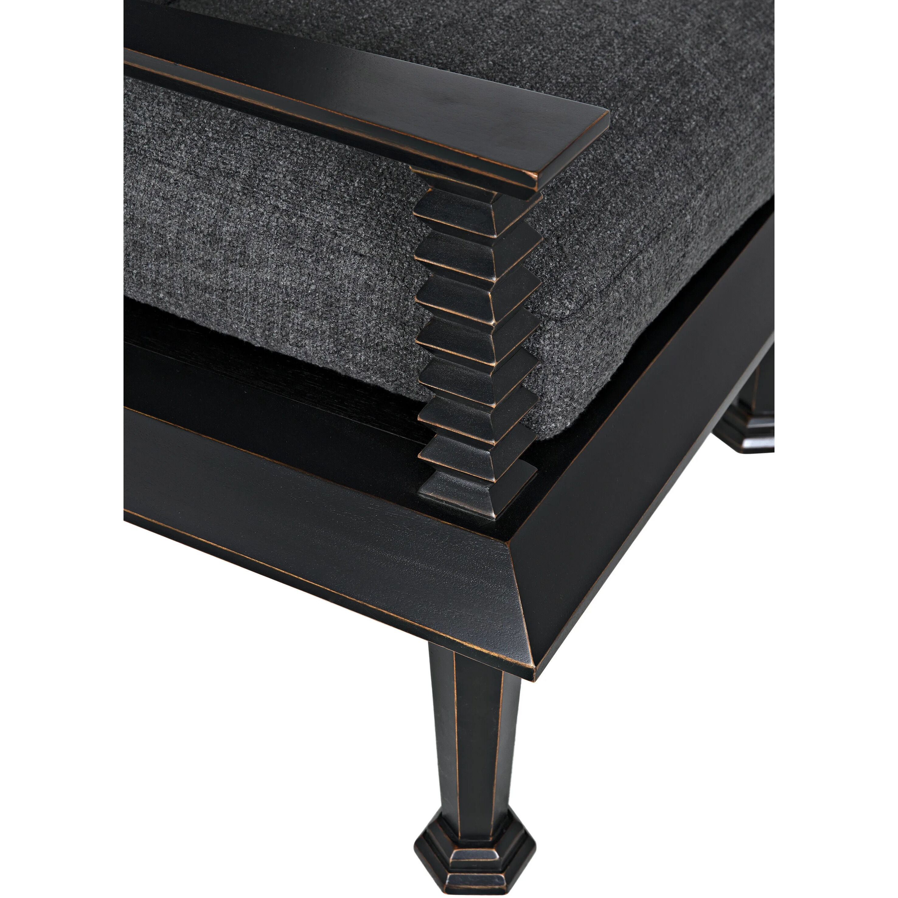 Resurrection Hand-Rubbed Black Occasional Chair