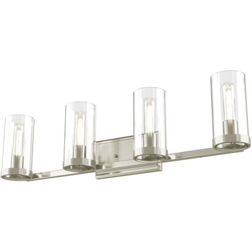 Erin 4 Light 33.5 inch Buffed Nickel Bath Vanity Wall Light