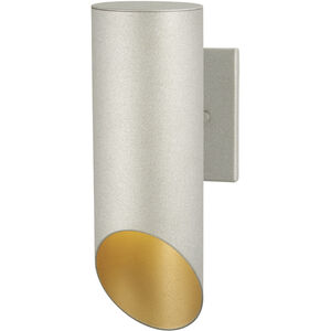 Pineview Slope 1 Light 13 inch Sand Silver/Gold Outdoor Wall Mount, Great Outdoors