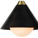 Hilton 1 Light 11.75 inch Blackened Brass and Natural Brass Pendant Ceiling Light