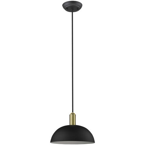 Ingo 1 Light 12 inch Matte Black Pendant Ceiling Light