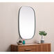 Brynn 36 X 24 inch Silver Mirror in 24 x 36