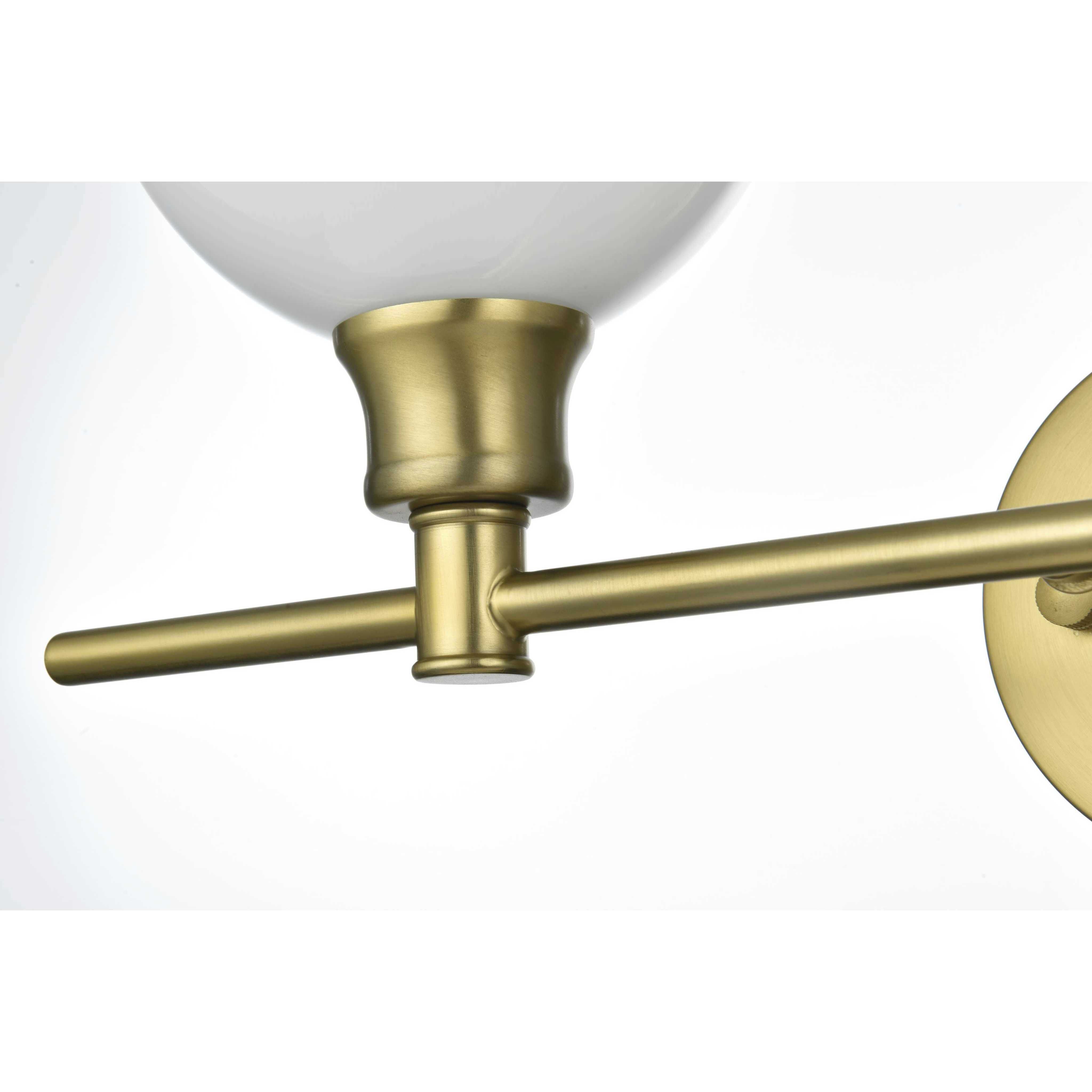 Collier 2 Light 19 inch Satin Gold Bath Sconce Wall Light