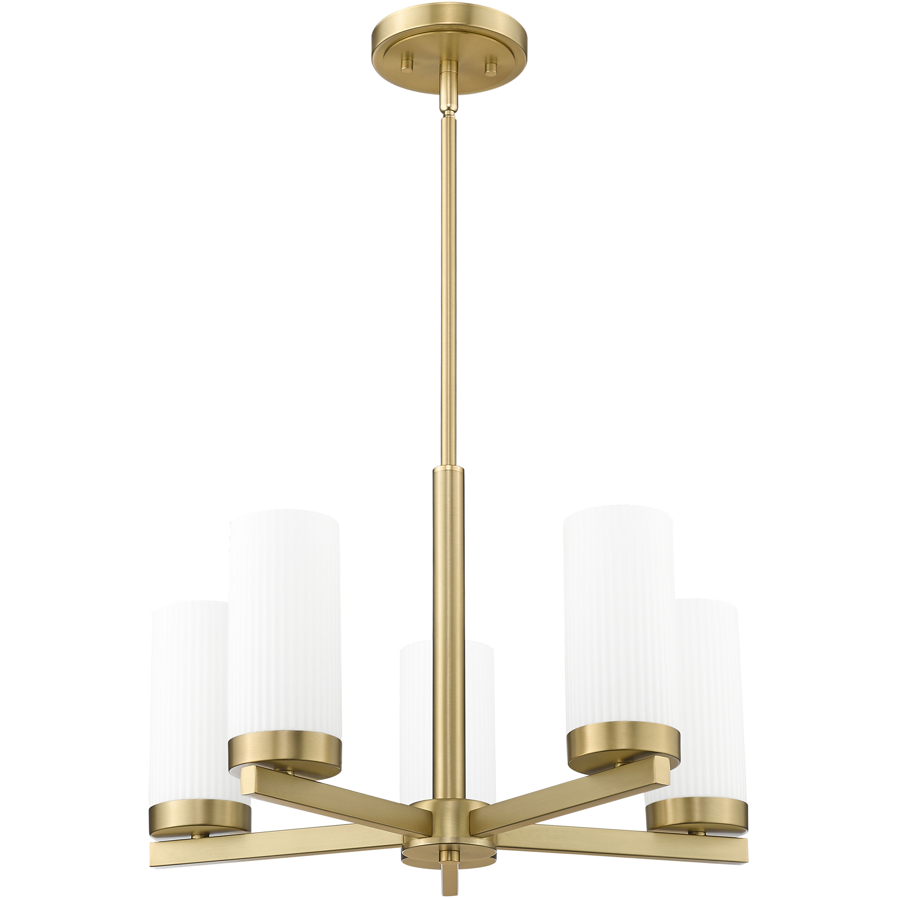 Danica 5 Light 19.5 inch Modern Gold Chandelier Ceiling Light