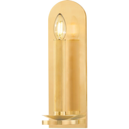 Lindenhurst 1 Light 4.25 inch Aged Brass Wall Sconce Wall Light