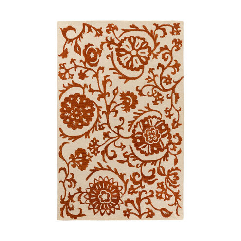 Rhodes 96 X 60 inch Rust Indoor Area Rug, Rectangle