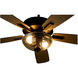 Ovation 52 inch Matte Black with Matte Black/Weathered Gray Blades Ceiling Fan