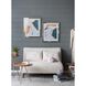 Modern Blue/Orange Wall Art