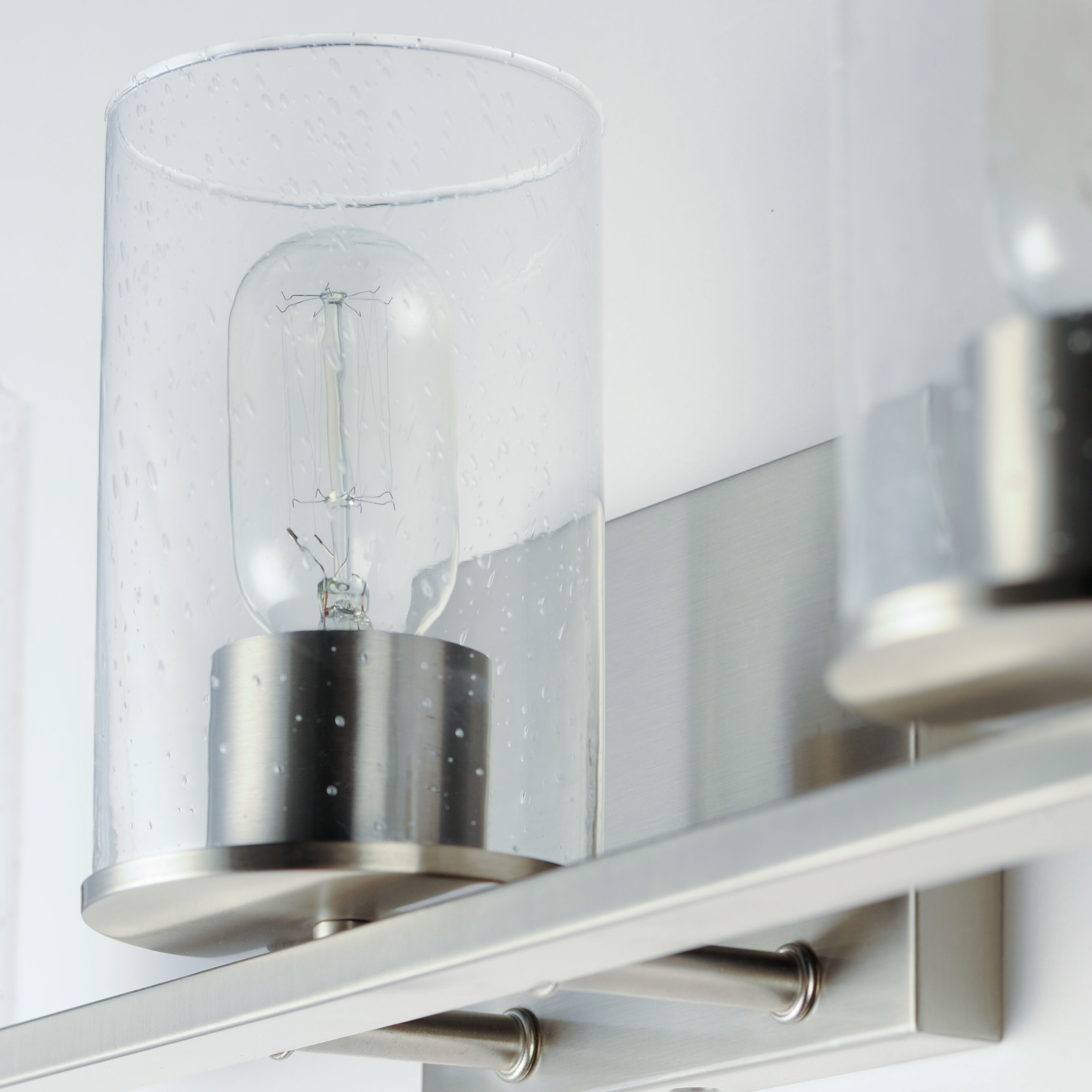 Sleek 3 Light 24 inch Satin Nickel Bath Vanity Wall Light