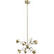 Geode LED 25 inch Brushed Gold Chandelier Ceiling Light