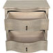 Curved Front 30 X 28.5 inch Vintage Grey Side Table