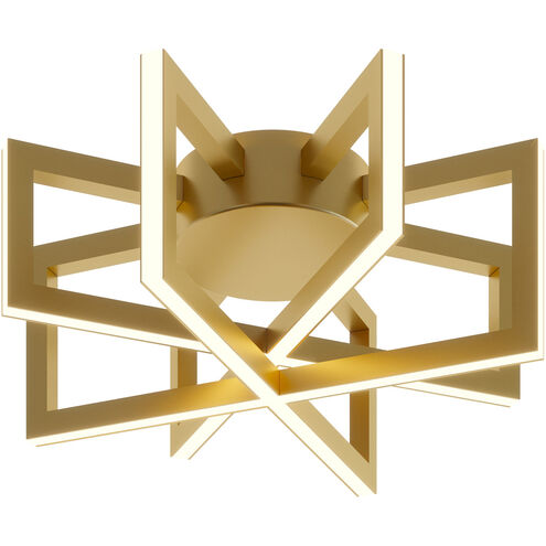 Cass LED 13 inch Gold Flush Mount Ceiling Light
