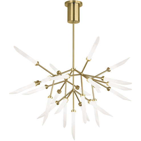 Sean Lavin Spur LED 37.4 inch Aged Brass Chandelier Ceiling Light, Integrated LED