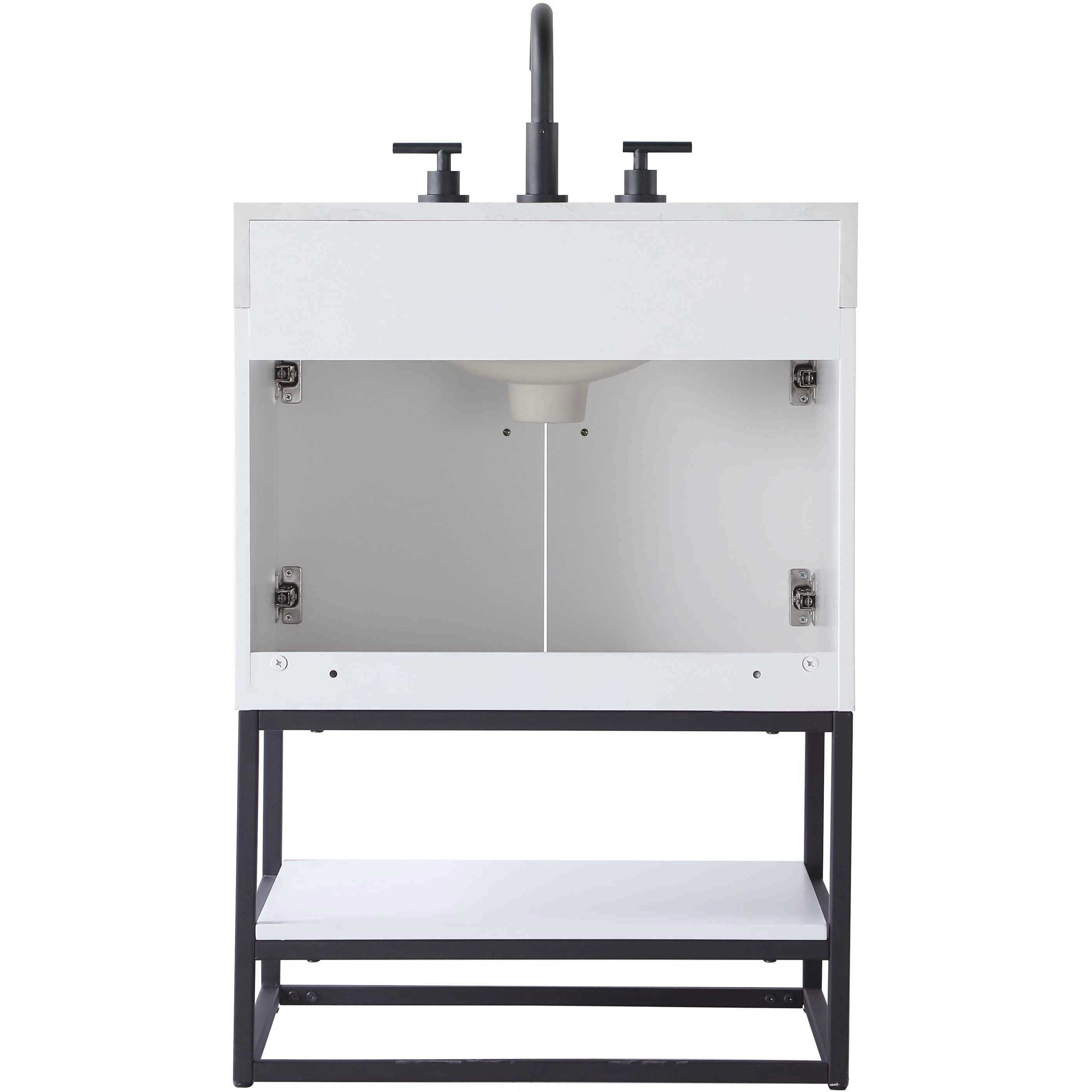 Caroline 24 X 34 inch White Bathroom Vanity Cabinet