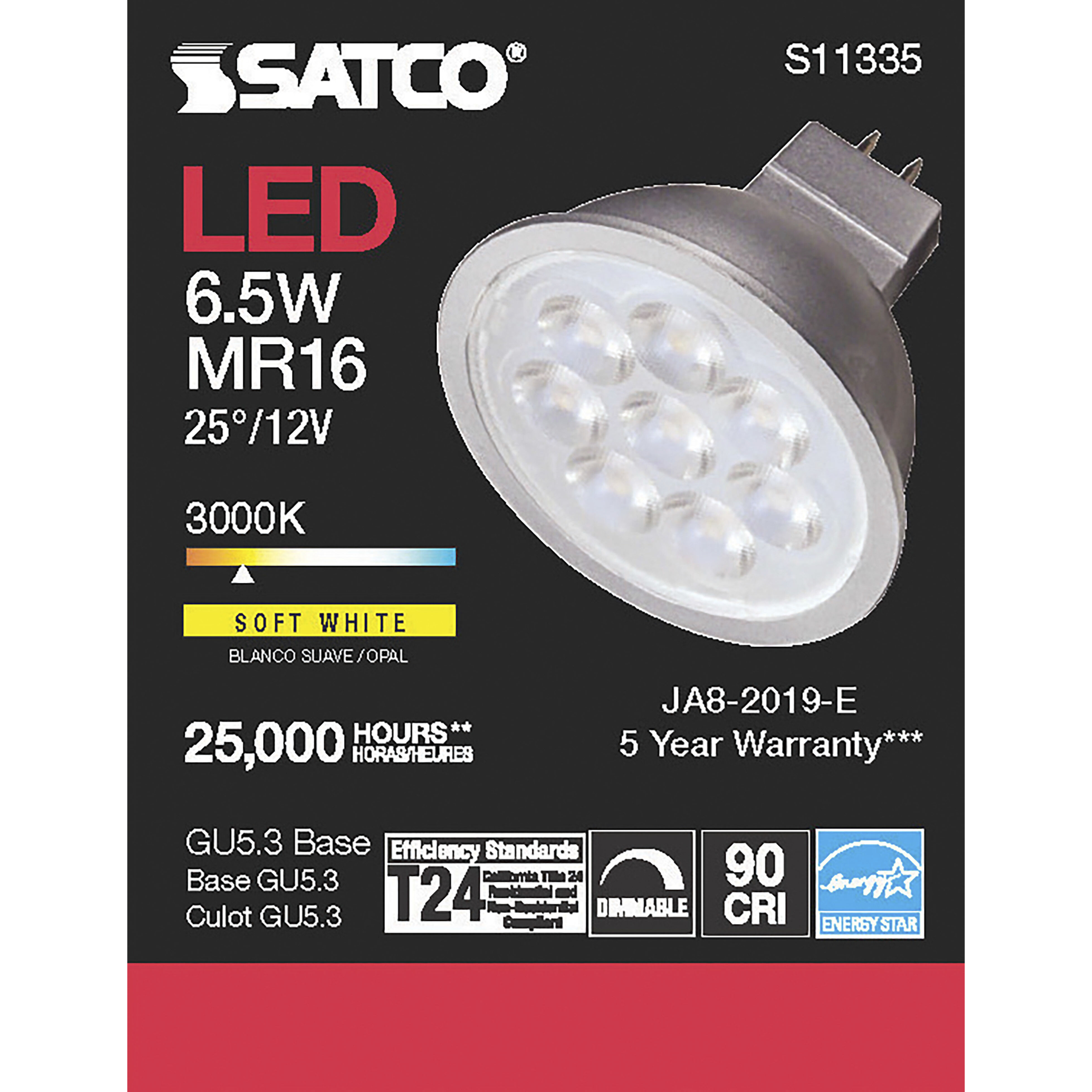 Satco mr16 led 3000k online
