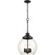 Chandra Pendant Ceiling Light in Matte Black
